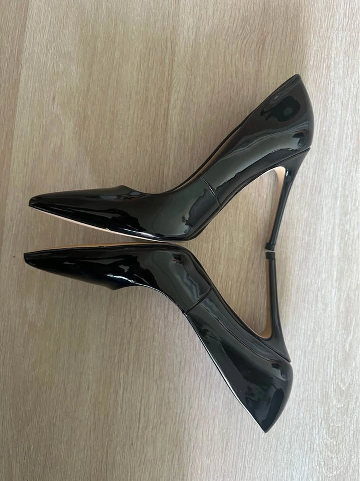 Nine West Black Patent Leather Heels 6.5M - photo 2
