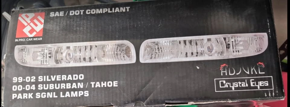 Crystal Eyes Front Parking Signal Lamps