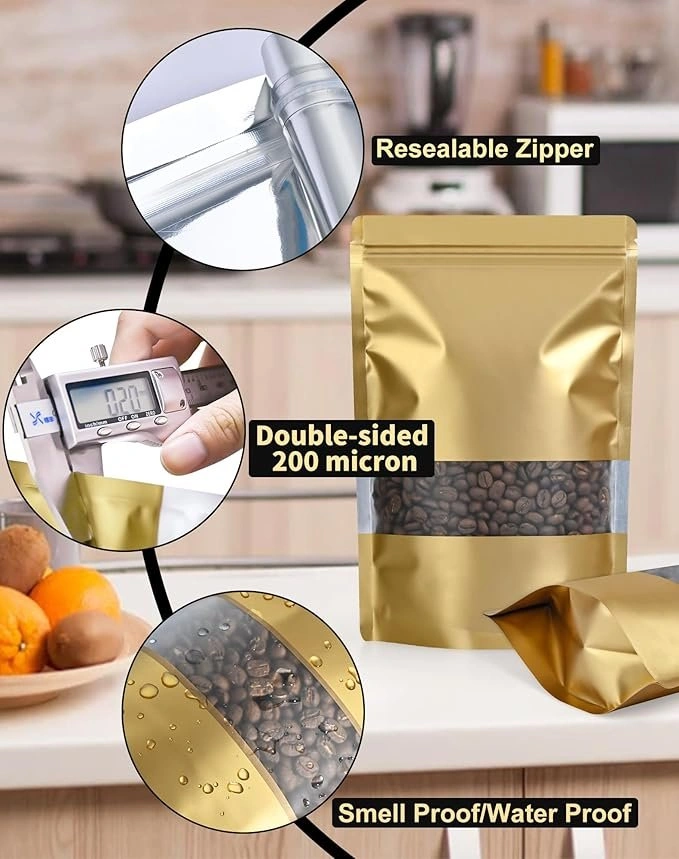 High-quality resealable Mylar bags (100 pcs per pack) - photo 4