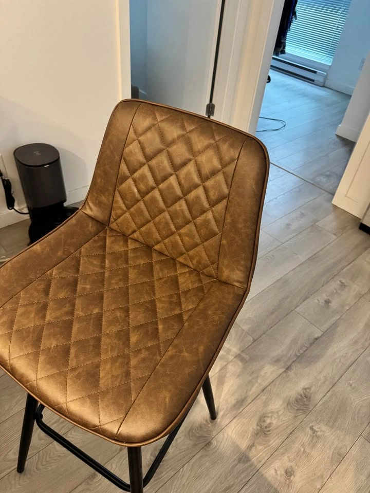 HOMCOM Faux Leather Bar Stools - photo 2
