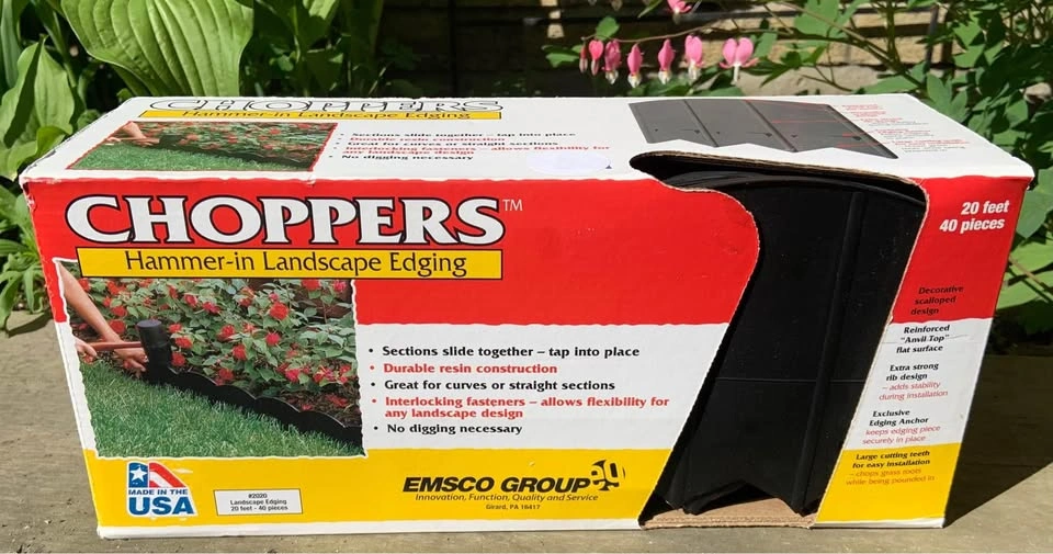 Choppers Hammer-In Landscape Edging 20ft. (40-Piece Set)