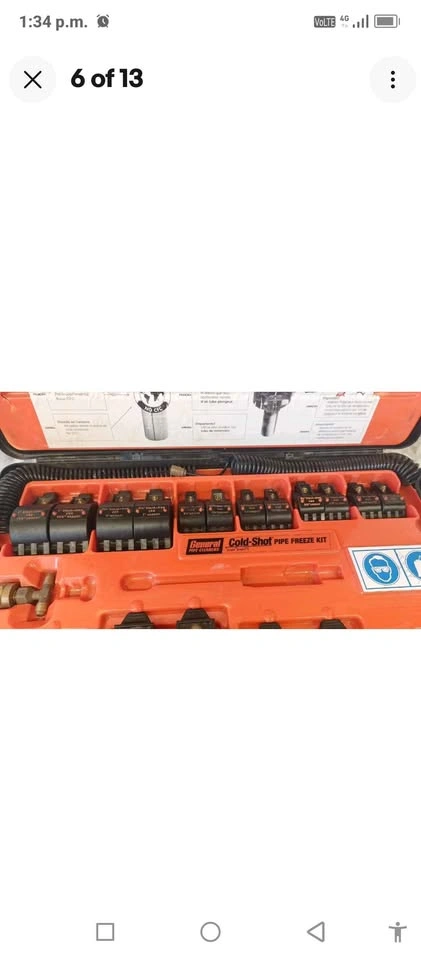 Cold-Shot Pipe Freeze Kit, General Wire CST2 Fittings - photo 4