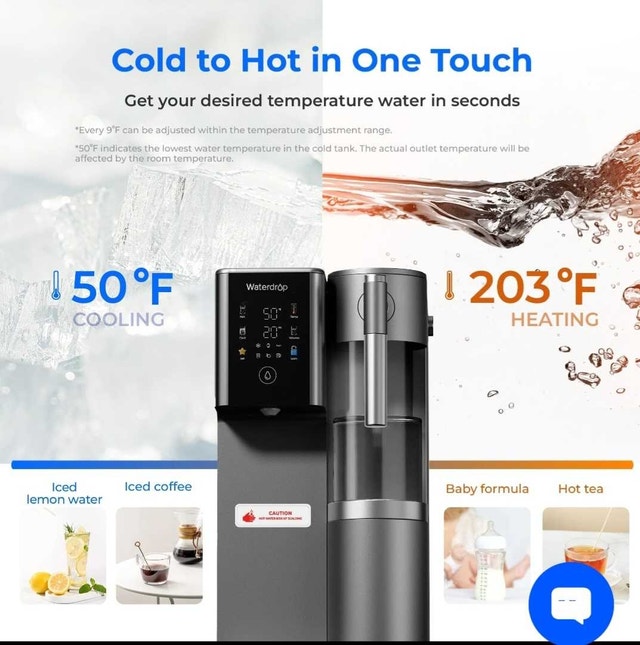 Waterdrop WD-A2 Countertop RO Hot/Cold Dispenser - NEW - photo 5