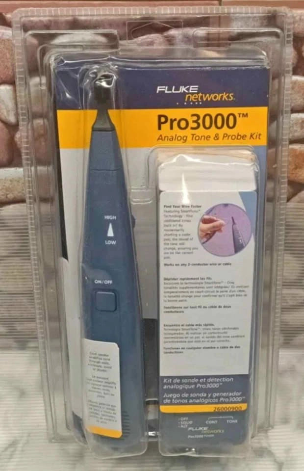 Fluke Networks Pro3000 Tone Generator & Probe Kit (Sealed)