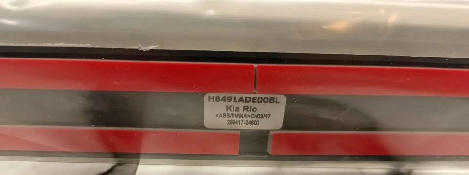 Genuine Kia Rio Tailgate Trim 2017 Onwards H8491 ADE00BL Or H849