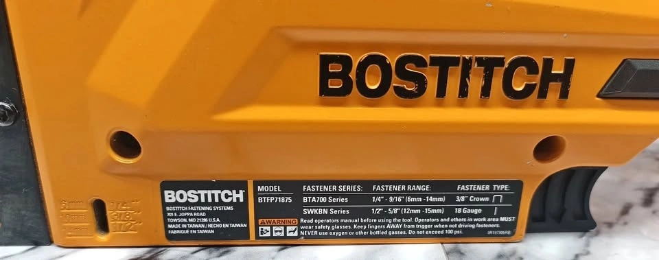 Bostitch 18 Gauge Pneumatic Stapler BTFP71875