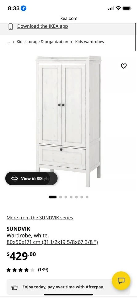 Like New Ikea Wardrobe