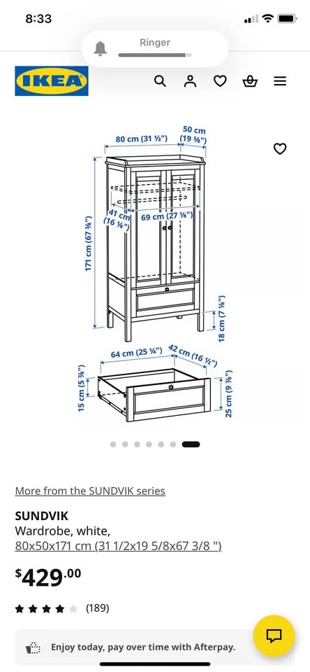Like New Ikea Wardrobe - photo 2