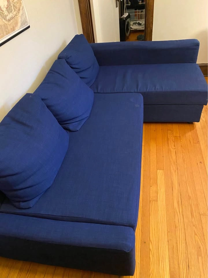 Blue IKEA Friheten Sleeper Sectional - photo 2