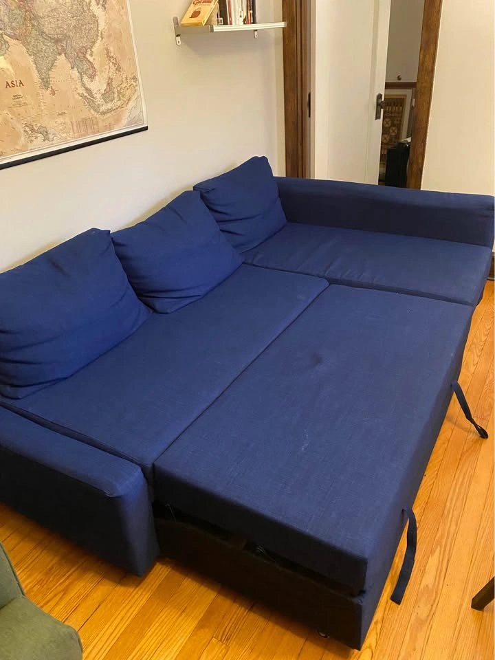 Blue IKEA Friheten Sleeper Sectional - photo 4