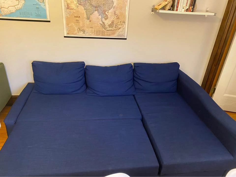 Blue IKEA Friheten Sleeper Sectional - photo 5