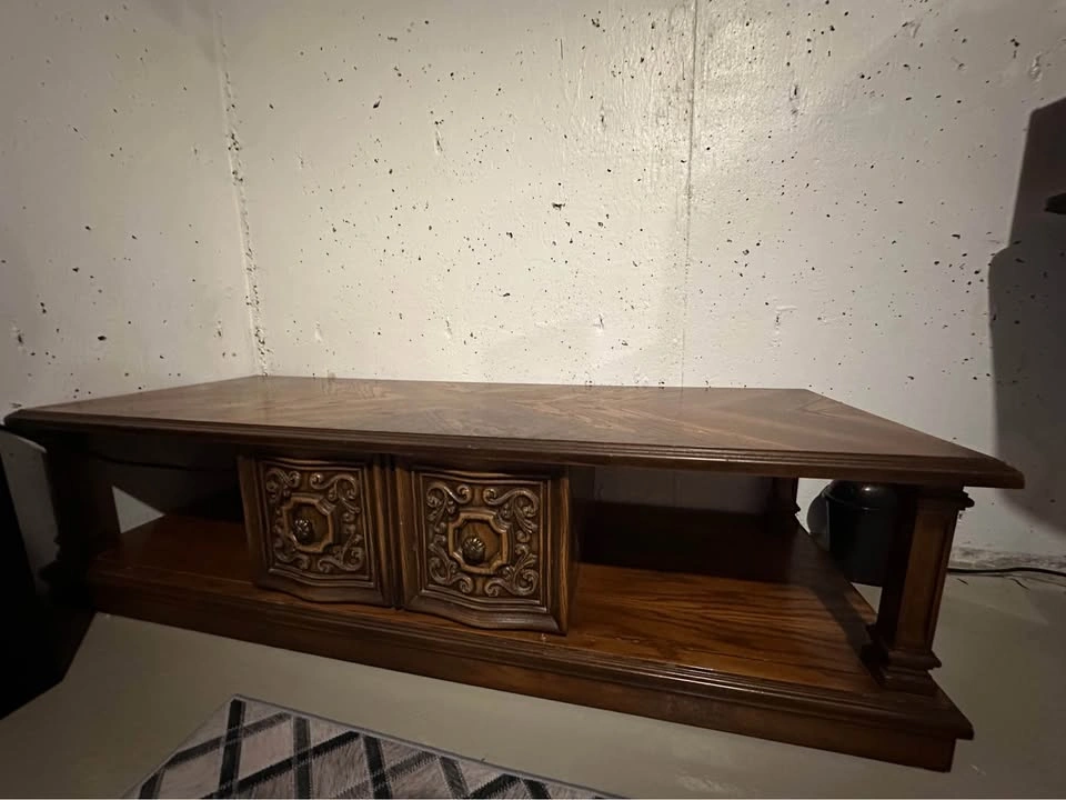 Vintage Wooden TV Stand / Entertainment Unit - photo 3