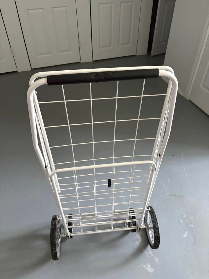 Foldable White Shopping Cart - photo 3