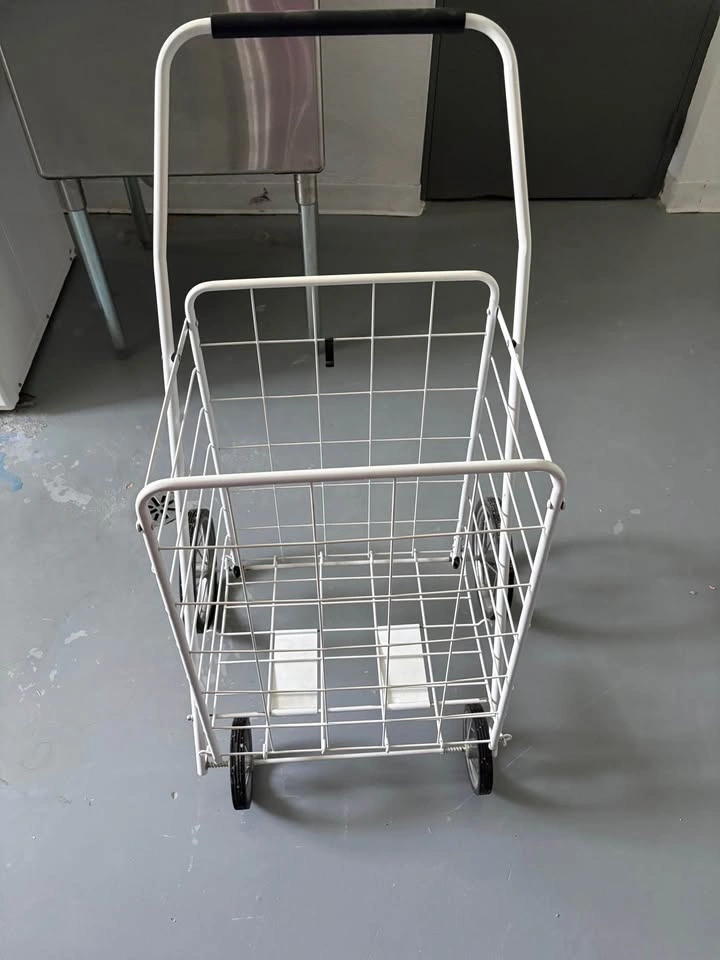 Foldable White Shopping Cart - photo 4