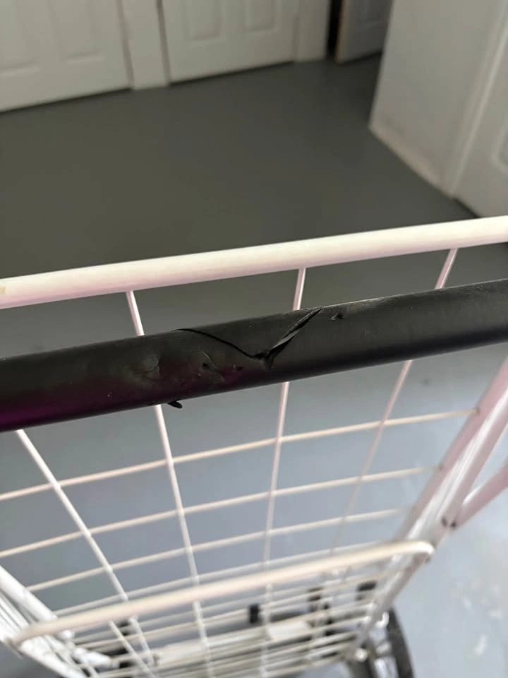 Foldable White Shopping Cart - photo 5