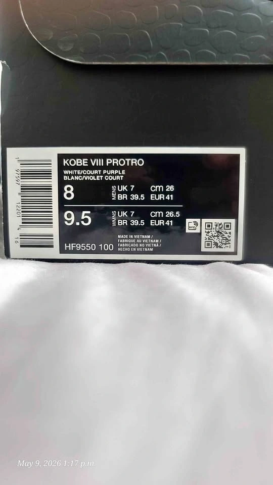 KOBE 8 PROTRO LAKERS HOME