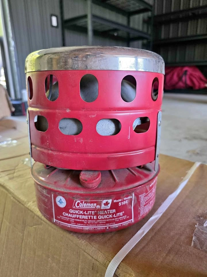 Vintage Coleman Quick-Lite Heater Model 518E