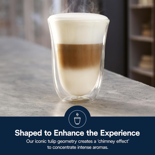 De'Longhi Latte Macchiato Double Walled Glasses x 2 (330 mL) - photo 5