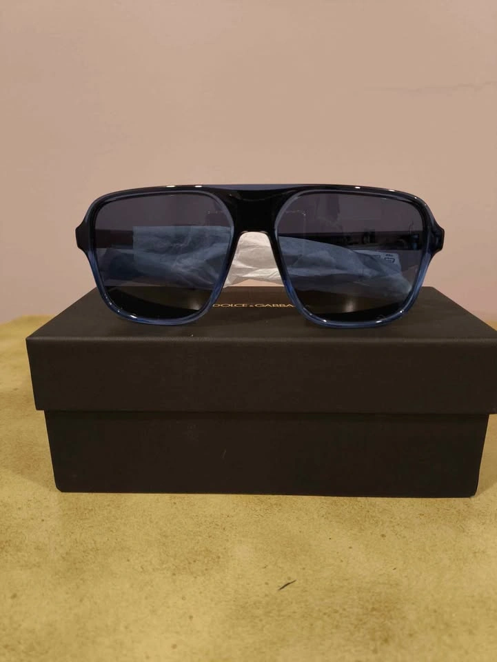 NEW Dolce & Gabbana Sunglasses DG 6134 - Transparent Blue/Black - photo 3