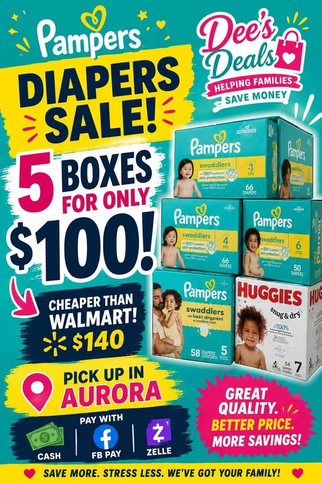 Pampers Sale 5 boxes for $100!!! - photo 3