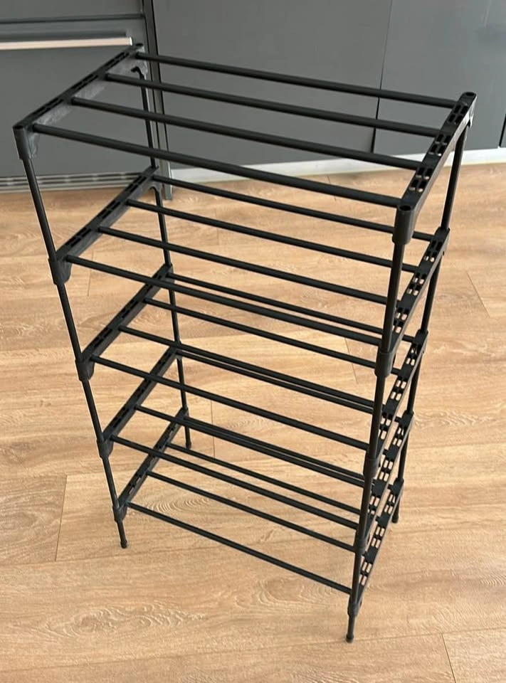 Black Multi-Tier Shoe Rack - photo 2