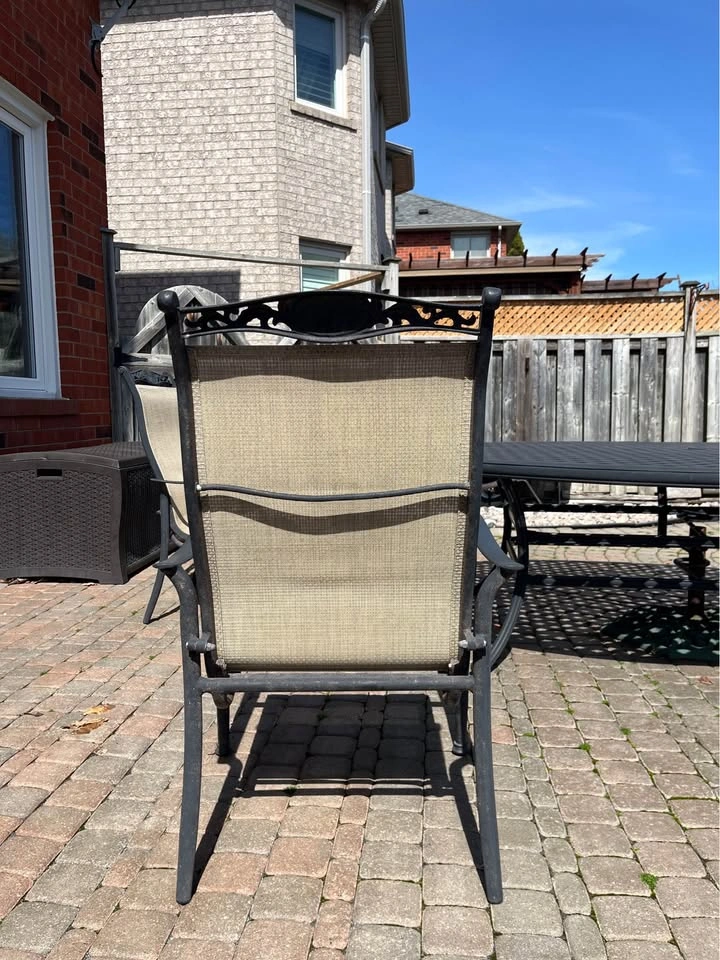 8 Patio High Back Dining Chairs (table not included) - photo 3