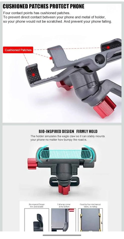 NEW BLACK Aluminum Alloy Bike Phone Holder - photo 3