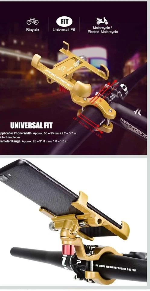 NEW BLACK Aluminum Alloy Bike Phone Holder - photo 5