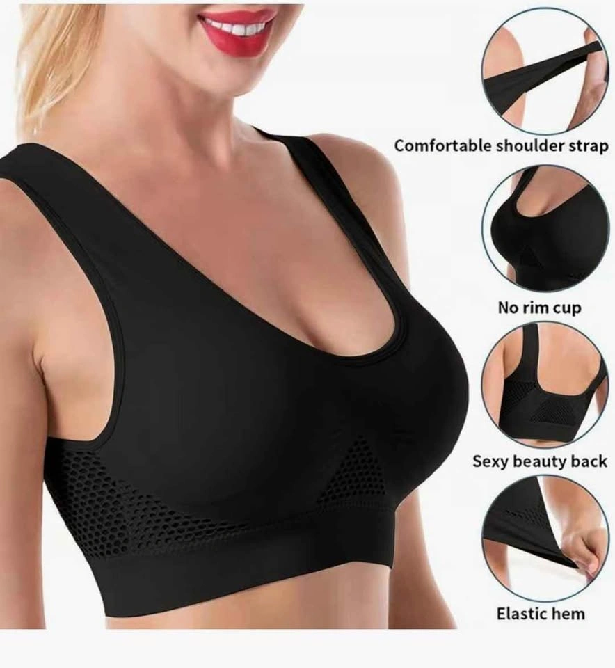 NEW Sports Bras (2 Black, 1 Watermelon) - Size 4x - photo 3