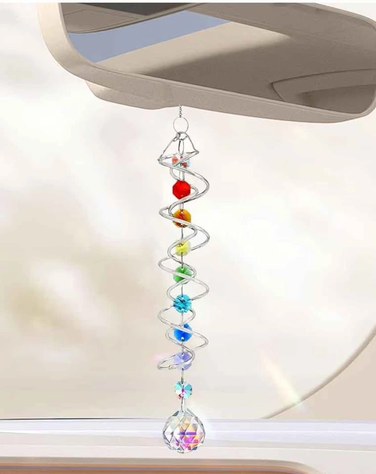 Gazing Ball Spiral Tail Wind Spinner Sun Catcher - photo 3