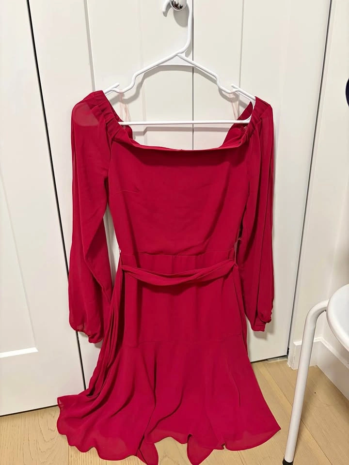 LE CHÂTEAU Burgundy Dress