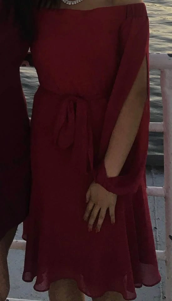 LE CHÂTEAU Burgundy Dress - photo 3