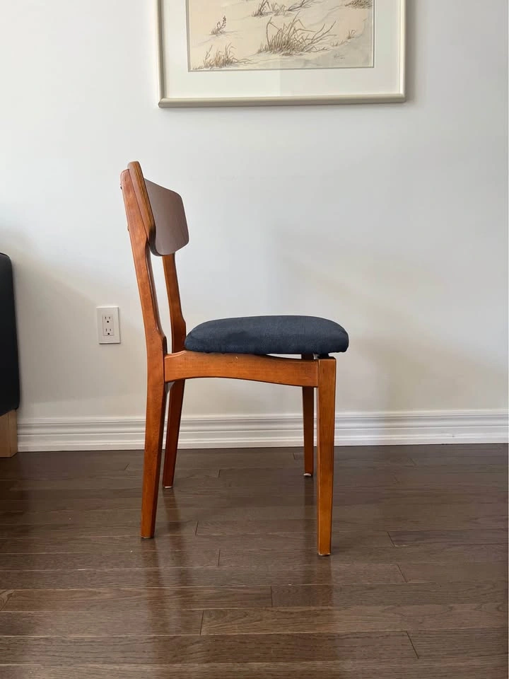 4 Mid-Century Modern Teak Dining Chairs - photo 5