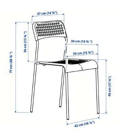 IKEA SANDSBERG Table with 4 Chairs