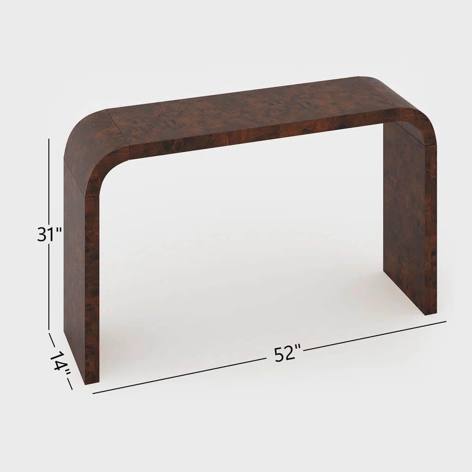 Burl Wood Waterfall Console Table 52" - photo 2