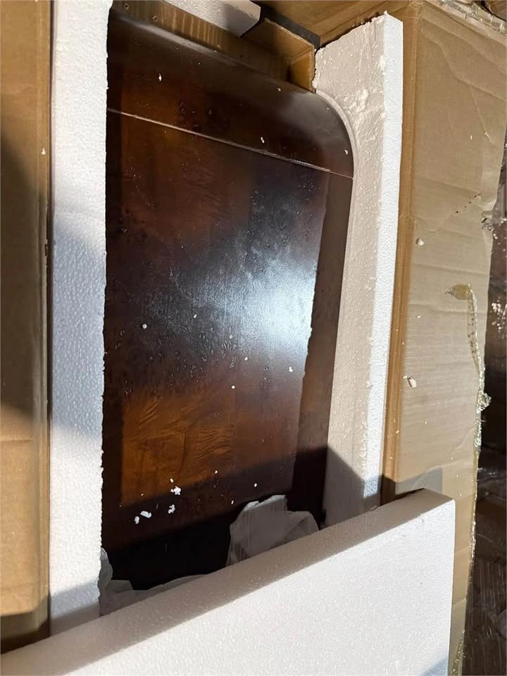 Burl Wood Waterfall Console Table 52" - photo 4