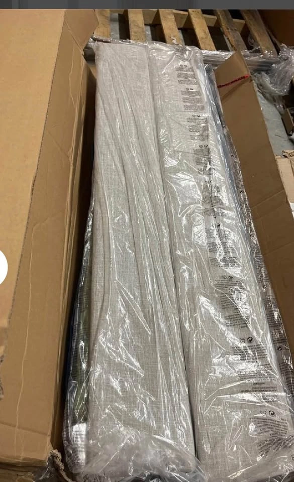 Queen Size Beige Upholstered Platform Bed Frame - photo 5