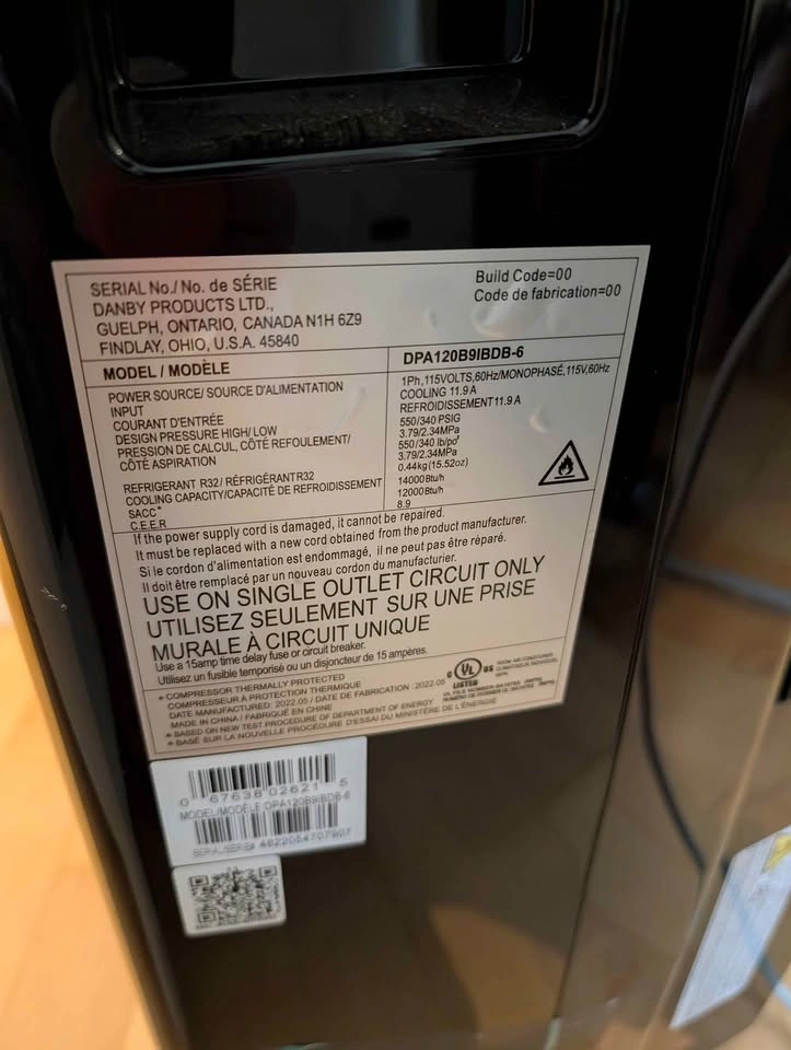 Danby Portable Air Conditioner DPA120B9IBDB-6 12000 BTU - photo 3