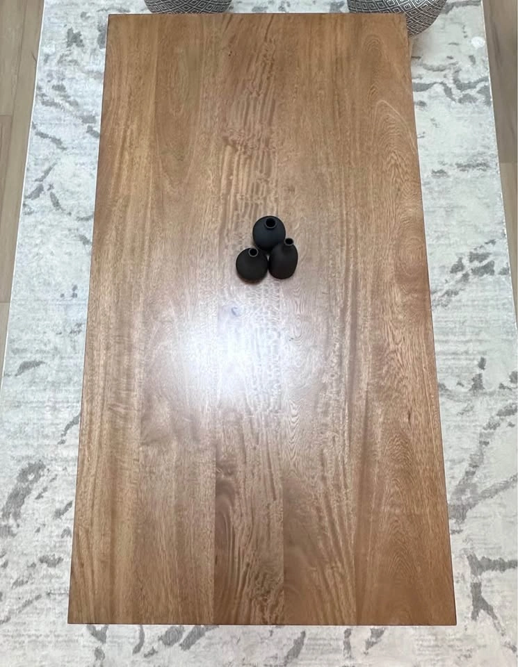 Modern wood coffee table - photo 3