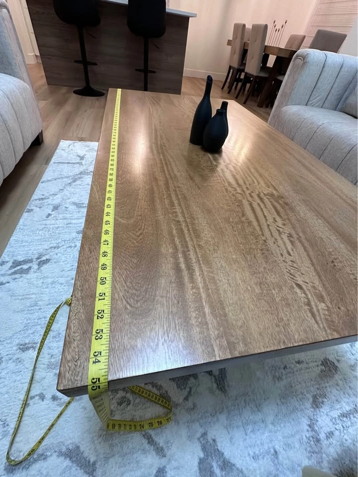 Modern wood coffee table - photo 5