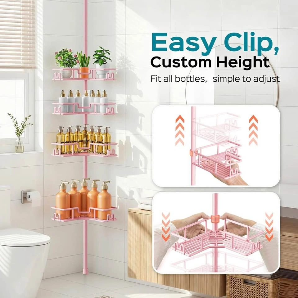 Pink Corner Shower Caddy Tension Pole - photo 5