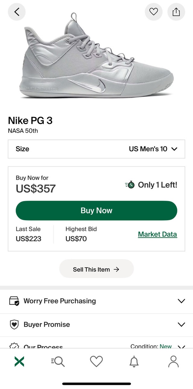 Basketball Shoes Paul George NASA - photo 2