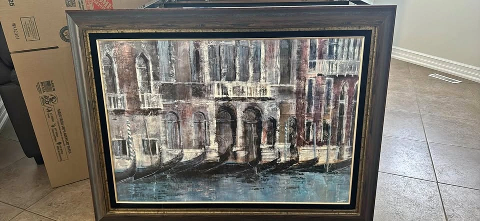 Oversized framed art