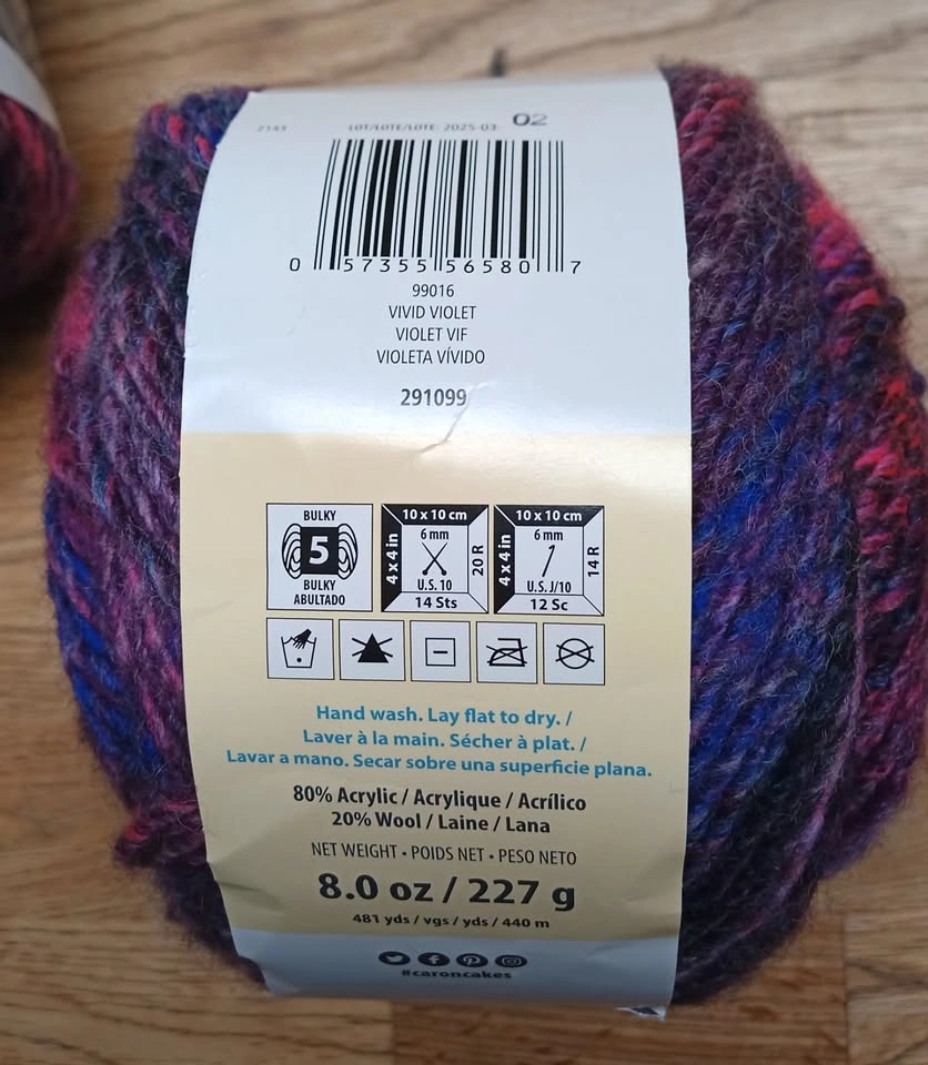 Caron Macchiato Cakes yarn 2 for $20 - photo 2