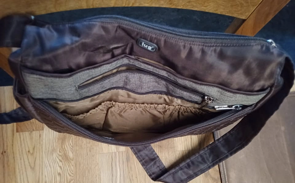 Dark brown lug crossbody purse - photo 2