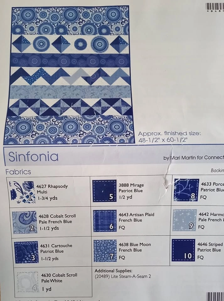 Lap Quilt kit Sinfonia by Connecting Threads - photo 2