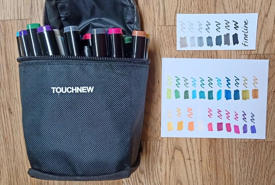 Dual tip alcohol markers - 30pcs