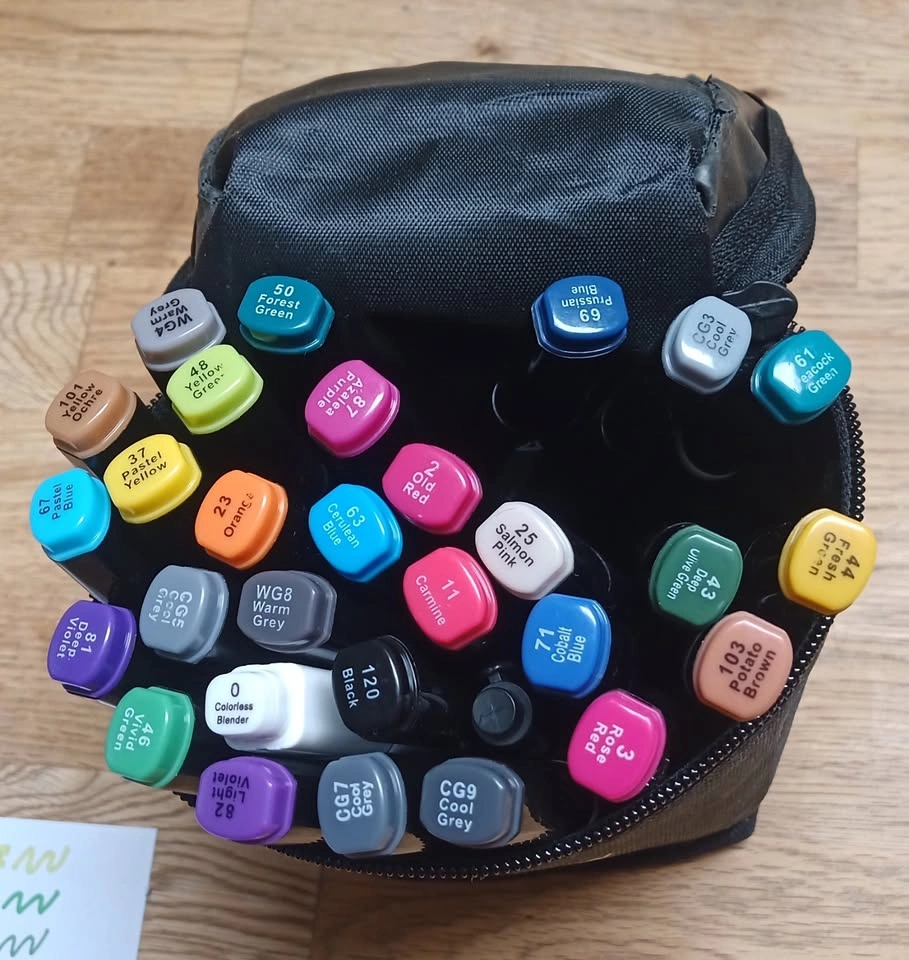 Dual tip alcohol markers - 30pcs - photo 2