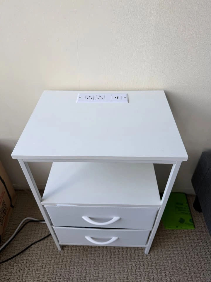 Nightstand with Charging Station — Set of 2 - photo 2