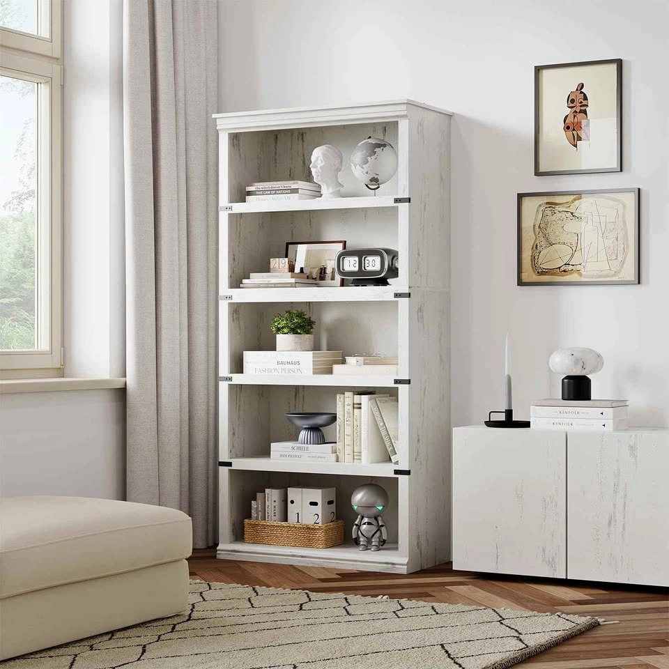 BRAND NEW 5-Tier Farmhouse Bookcase